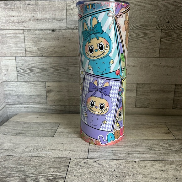 Handmade Other - Labubu Colorful Cartoon Character Tumbler